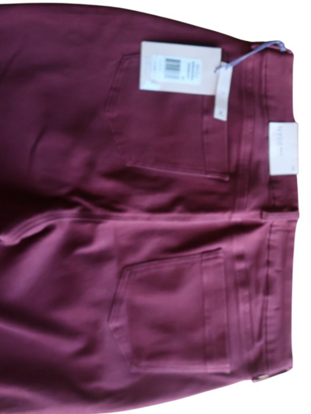 NYDJ Burgundy Skinny Jeans Lift Tuck Size 14 NWT Stretch - Picture 7 of 11